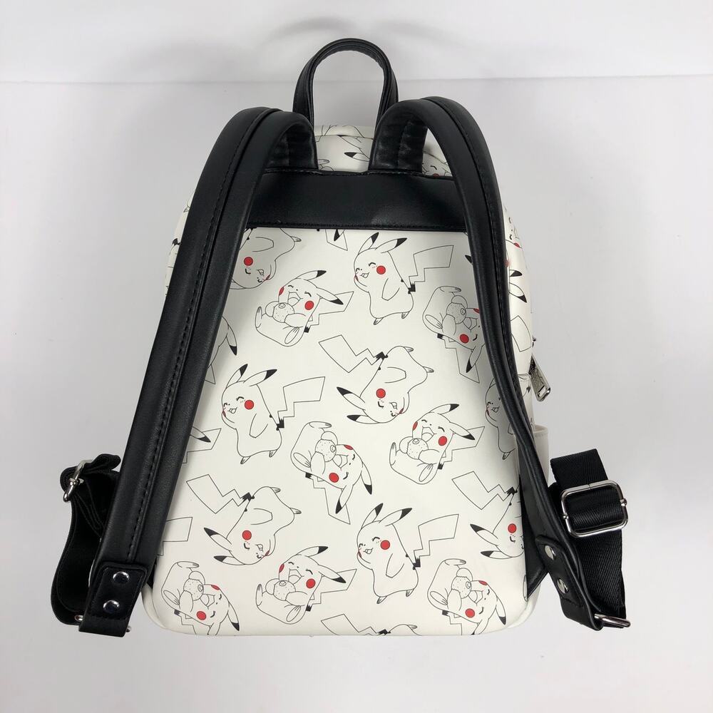 Loungfly Pokemon Pikachu Mini Backpack White 2019 Retired EUC - Picture 9 of 11